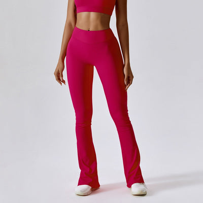 Pantalon Yoga Fente - rouge / S