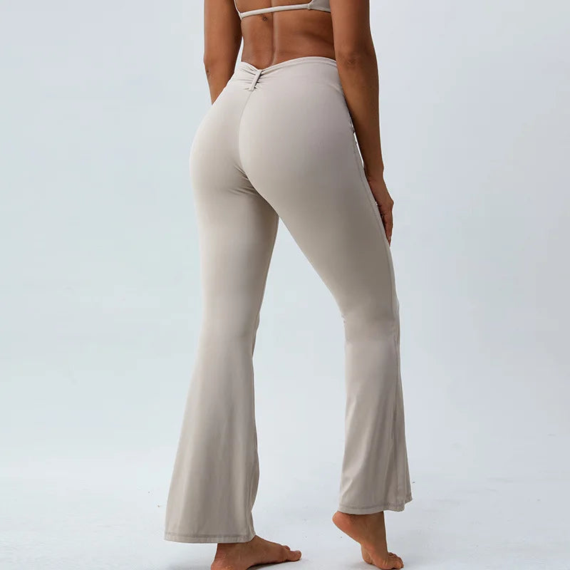 Pantalon Yoga Flare - beige / S