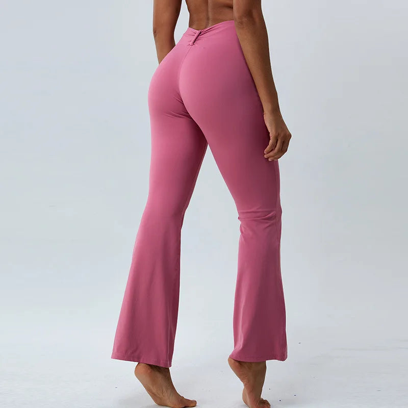 Pantalon Yoga Flare - rose / S