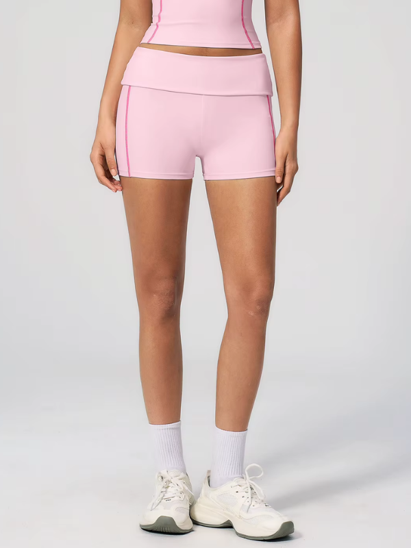 Short Sport Contrasté - rose clair / S