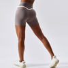 Short Yoga Bande Gainante Croisée - Gris / S