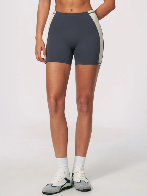 Short Yoga Bicolore - gris foncé / S