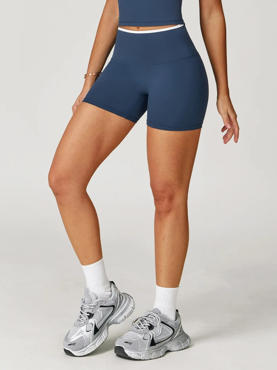 Short Yoga Femme - bleu marine / S