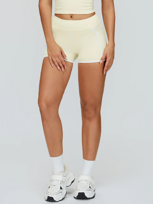 Short Yoga Sport Chic - jaune clair / S