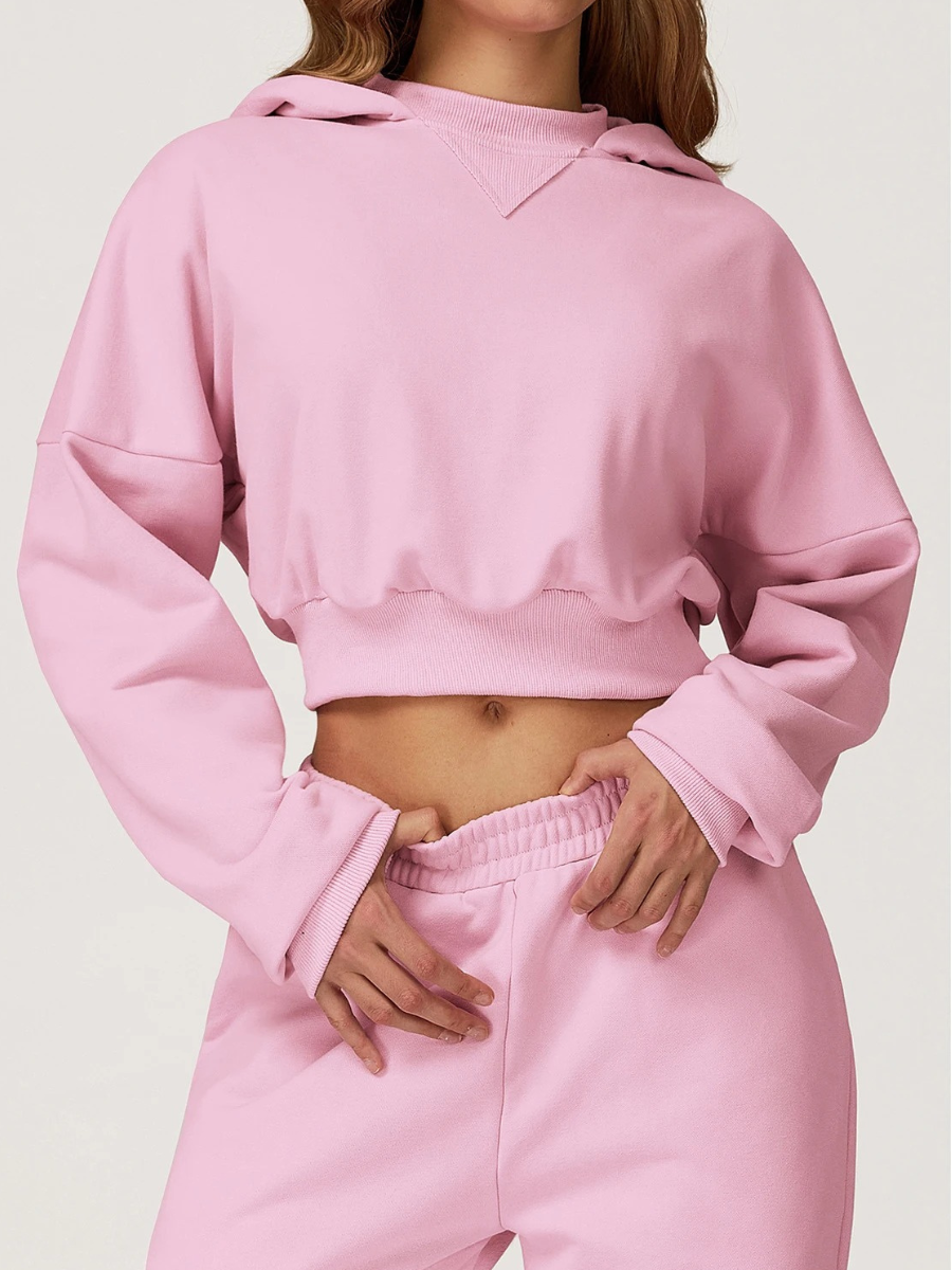 Sweat à Capuche Yoga - rose / S