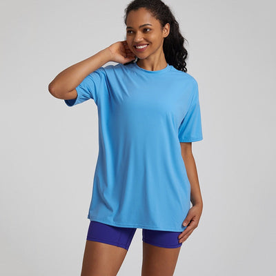 T-shirt Yoga Ample - bleu clair / S