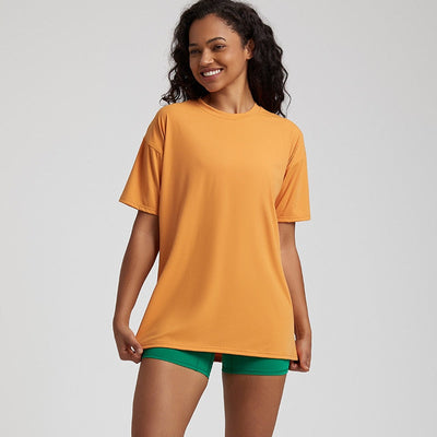 T-shirt Yoga Ample - orange / S