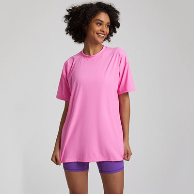 T-shirt Yoga Ample - rose clair / S