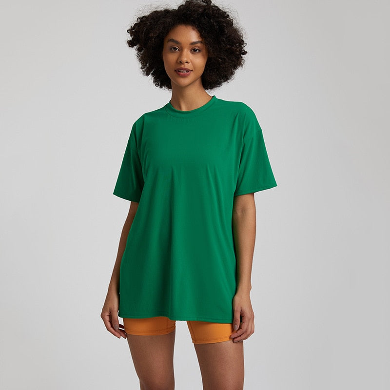 T-shirt Yoga Ample - vert / S