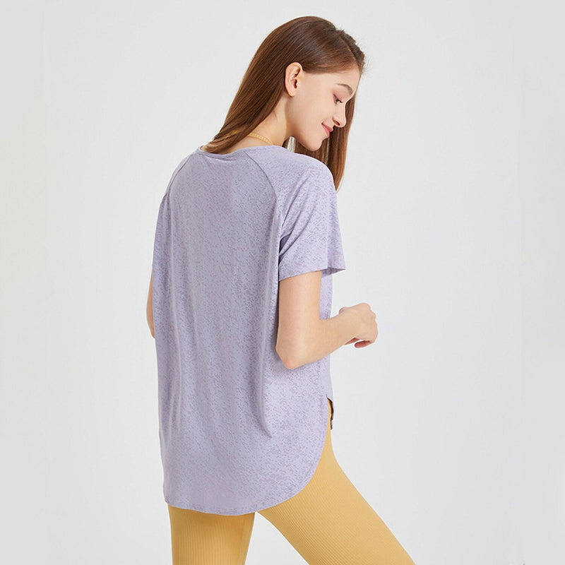 T-shirt Yoga Casual - violet / S