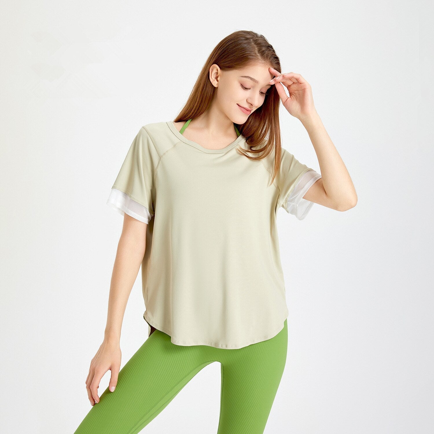 T-shirt Yoga Comfy - vert / S