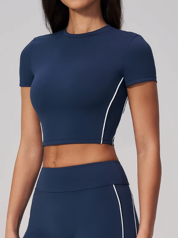 T-shirt Yoga Contrasté