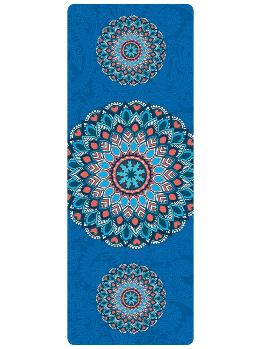 Tapis de Yoga Bleu mandala