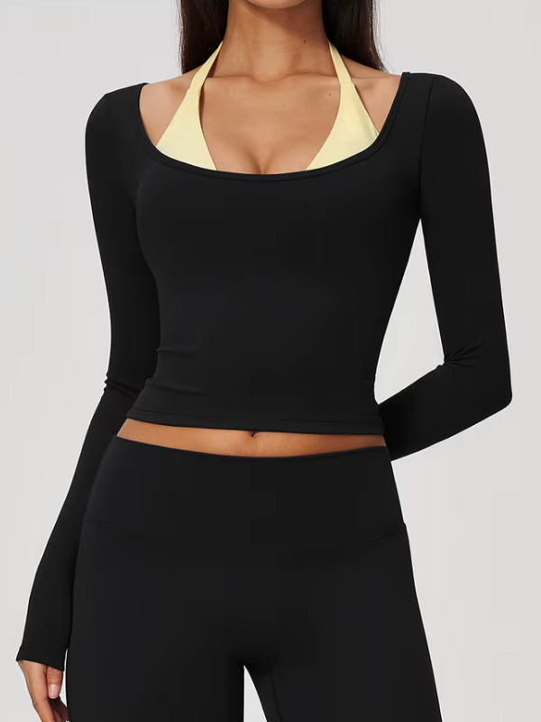 Top Yoga Brassière Intégrée - noir / S