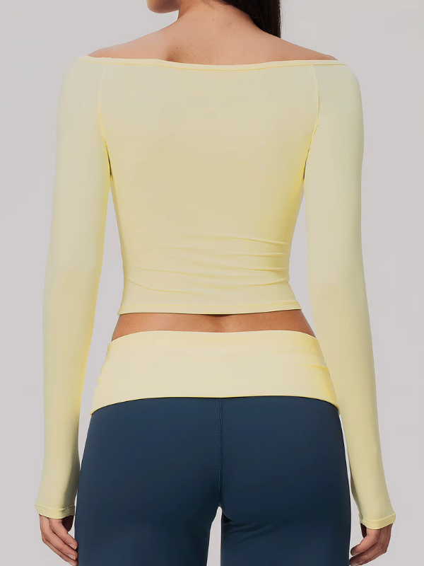 Top Yoga Col Bateau