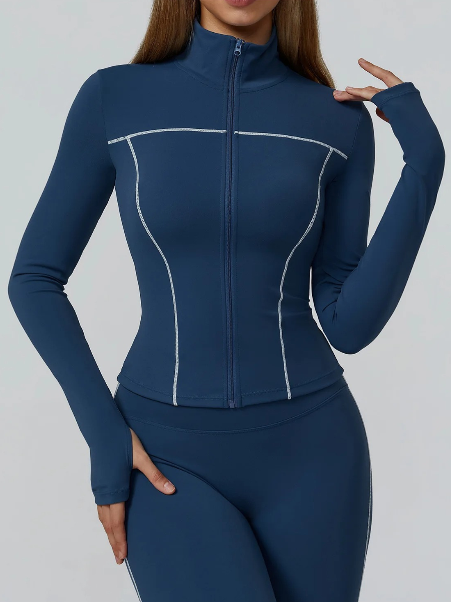 Veste Yoga Femme - bleu marine / S