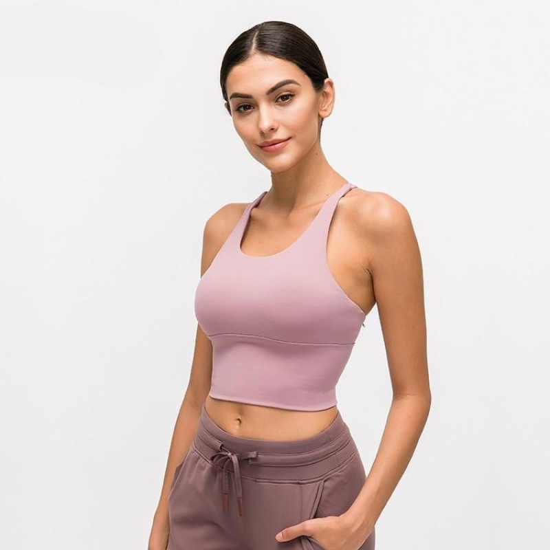 Brassière de Sport Girly - rose / L