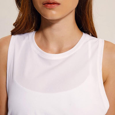 Débardeur Femme Yoga Blanc