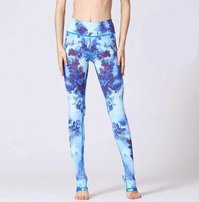 Legging de yoga Fleur de l’Aube - bleu / S