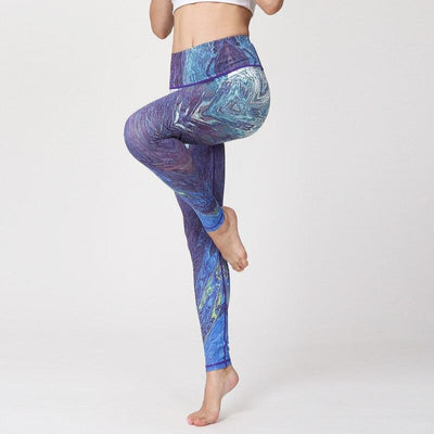 Legging de Yoga Fusion - bleu / S