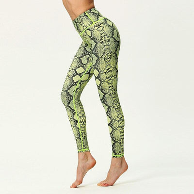 Legging de Yoga Green Snake - vert / S