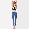 Legging de yoga Serpent Bleu