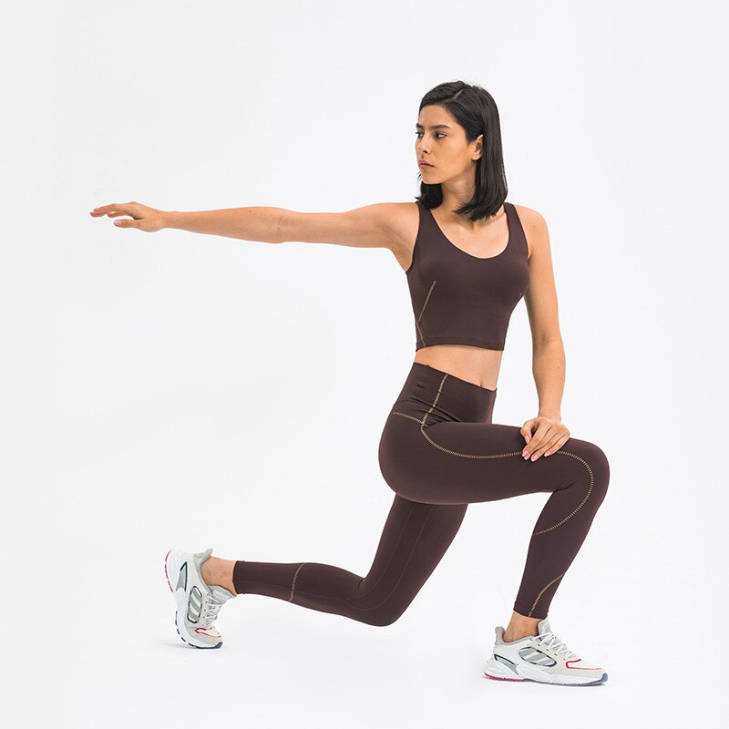 Legging Yoga Curves - Marron foncé / XS