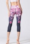 Legging Yoga Motifs Fleurs de Sakura