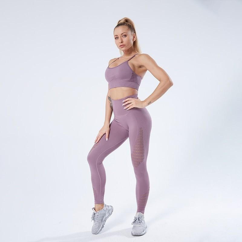 Legging Yoga Taille Haute Candide Purple
