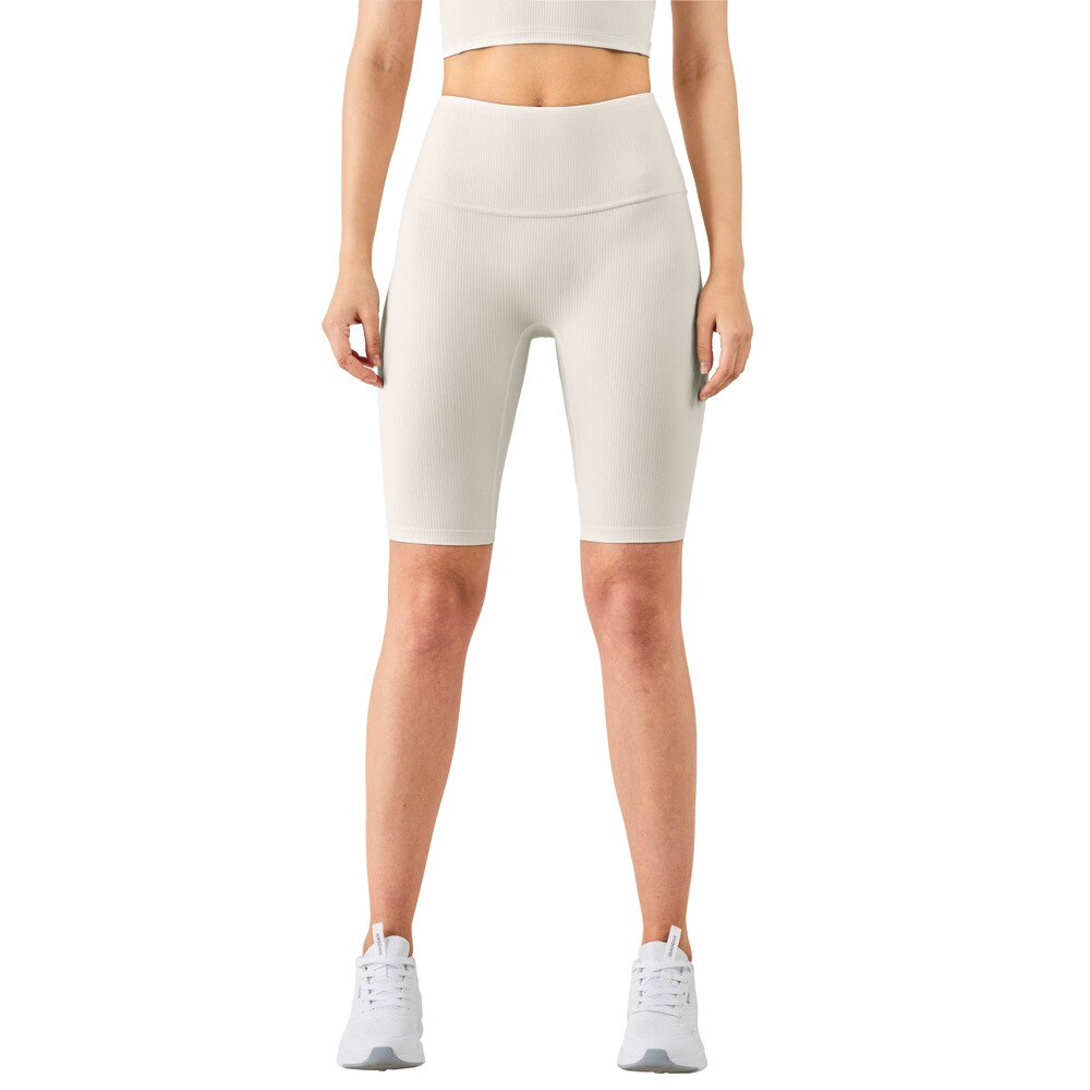 Short Yoga Taille Haute - Blanc / S
