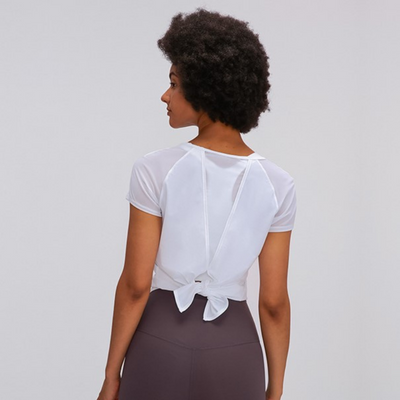 T-shirt de Yoga Blanc - Blanc / XS