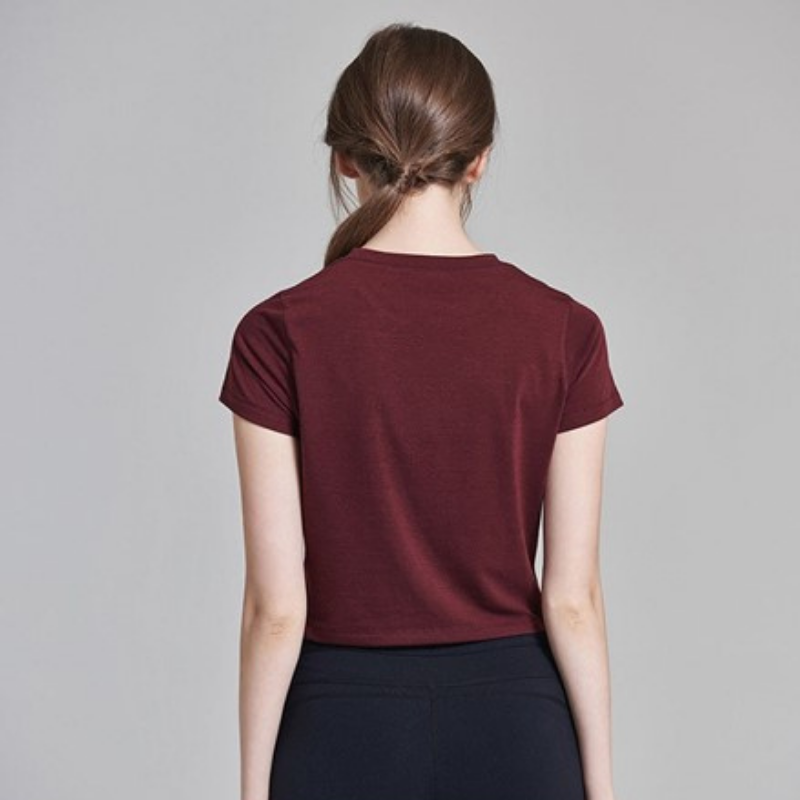 T-shirt Yoga Bordeaux - rouge / S