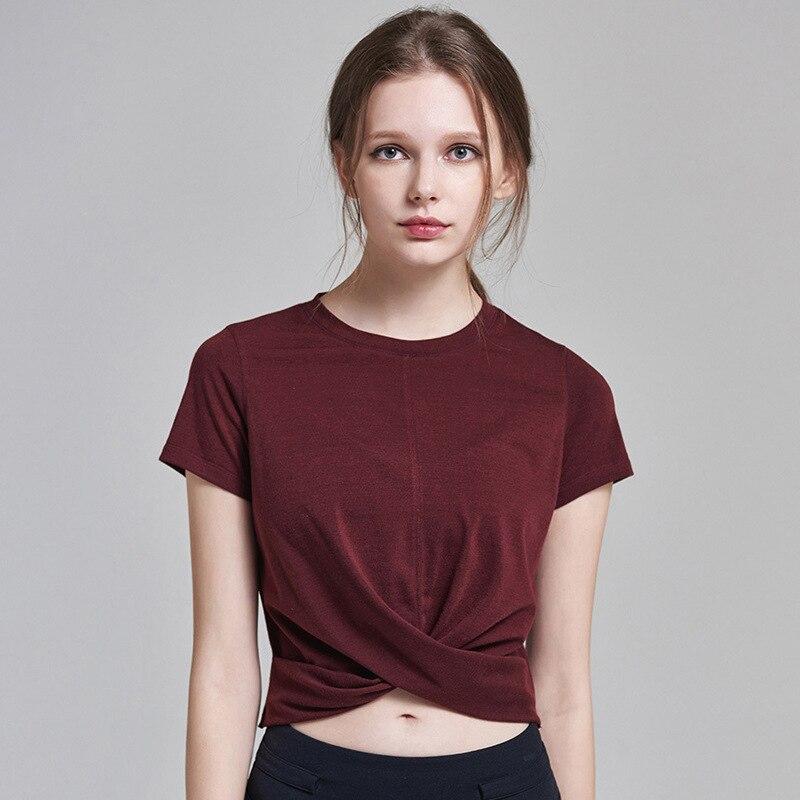 T-shirt Yoga Bordeaux - rouge / S