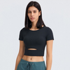 T-shirt Yoga Echancré - Noir / XS