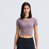 T-shirt Yoga Echancré - Violet / XS