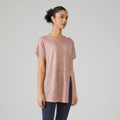 T-shirt Yoga Long - Rose / S/M