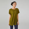 T-shirt Yoga Long - Vert olive / S/M