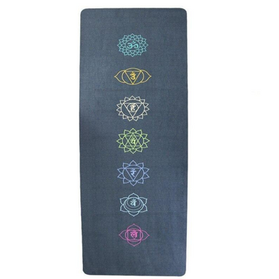 Tapis de Yoga 7 Chakras - Bleu