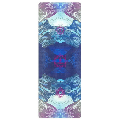 Tapis Yoga Lotus Abyssal - Bleu